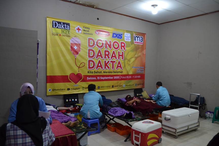 Donor Darah Radio Dakta pada Selasa 15 September 2020