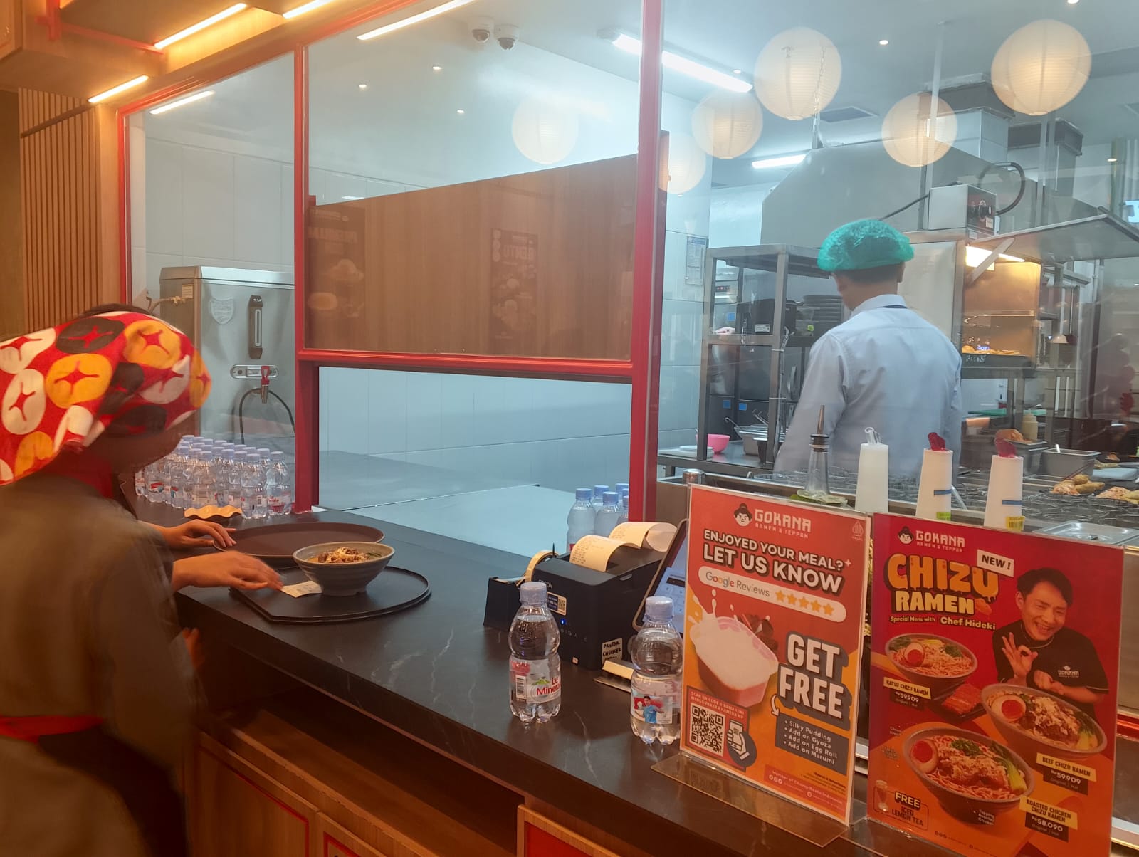 Konsep open kitchen outlet Gokana di Aeon Deltamas 1