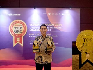 Bank Syariah Artha Madani Raih 2 Penghargaan Tata Kelola di GRC Awards 2024